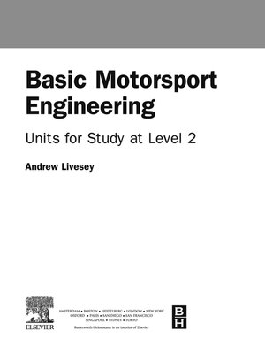 cover image of Basic Motorsport Engineering